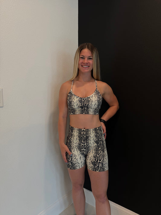 NEW Animal Print Bra+Shorts SET